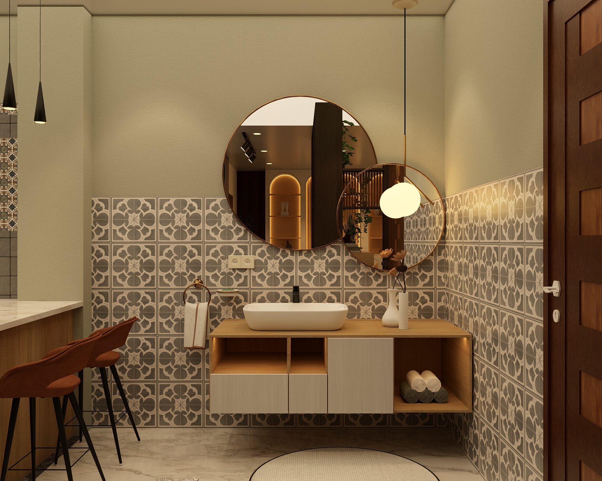 Basin Area 1 BHK
